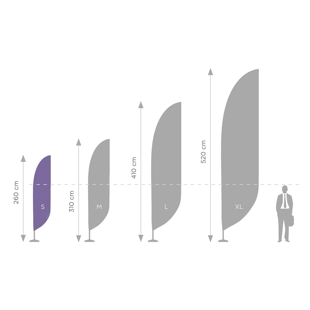 Beachflagga Shark byVoky