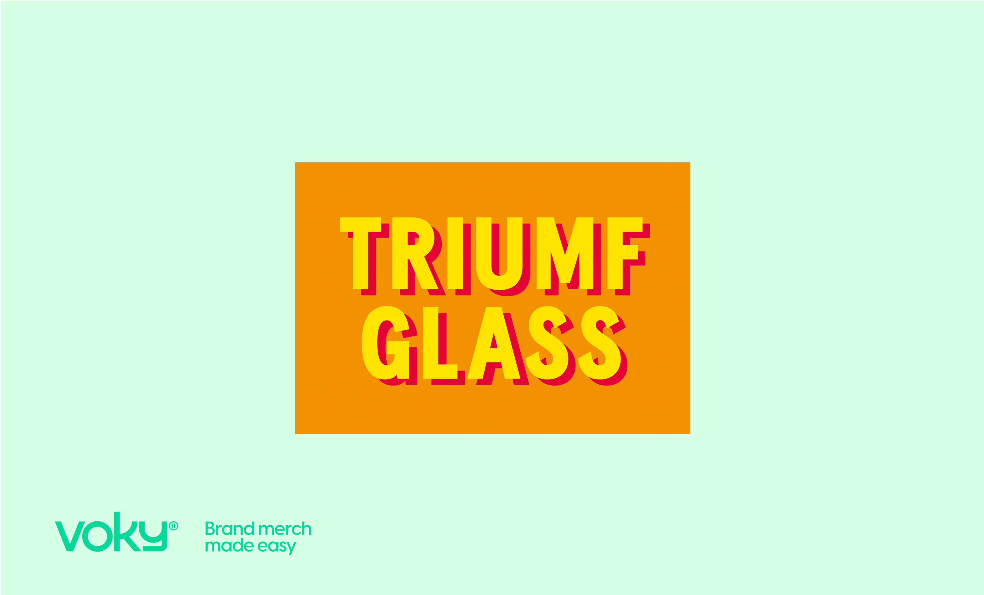 Voky har skrivit ett samarbetsavtal med Triumf Glass