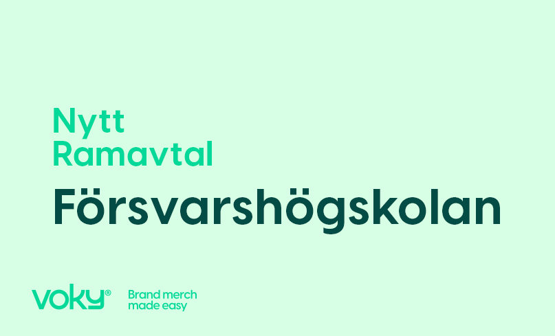 Voky har tecknat ett ramavtal med Försvarshögskolan